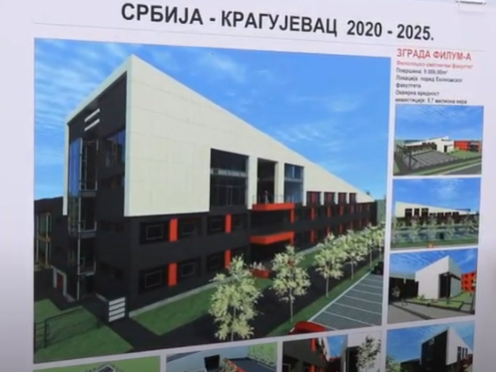 Za novu zgradu FILUM u Kragujevcu obezbeđeno 95 mil EUR za objekat koji će se prostirati na 8.000 m2