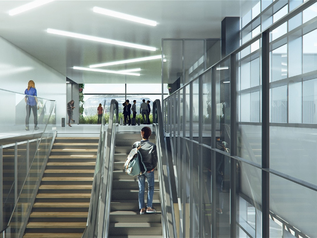 Entwurf des zukünftigen Passagierterminals