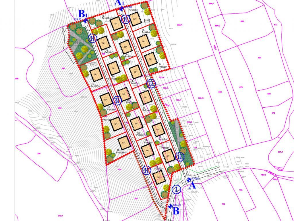 Kod Ilijaša planirana izgradnja apartmanskog naselja Alain - Planom parcelacije predviđeno 19 objekata površine oko 200 m2