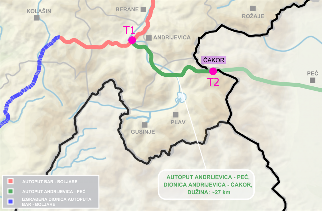 Autoput Andrijevica-Peć povezuje Crnu Goru sa evropskim koridorima - I za gradnju dionice do Čakora očekuju se sredstva iz EU fondova