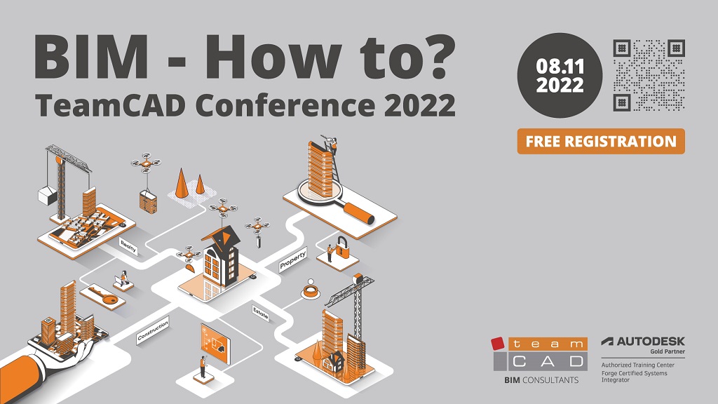 "BIM - How to? TeamCAD Conference 2022" početkom novembra u Beogradu