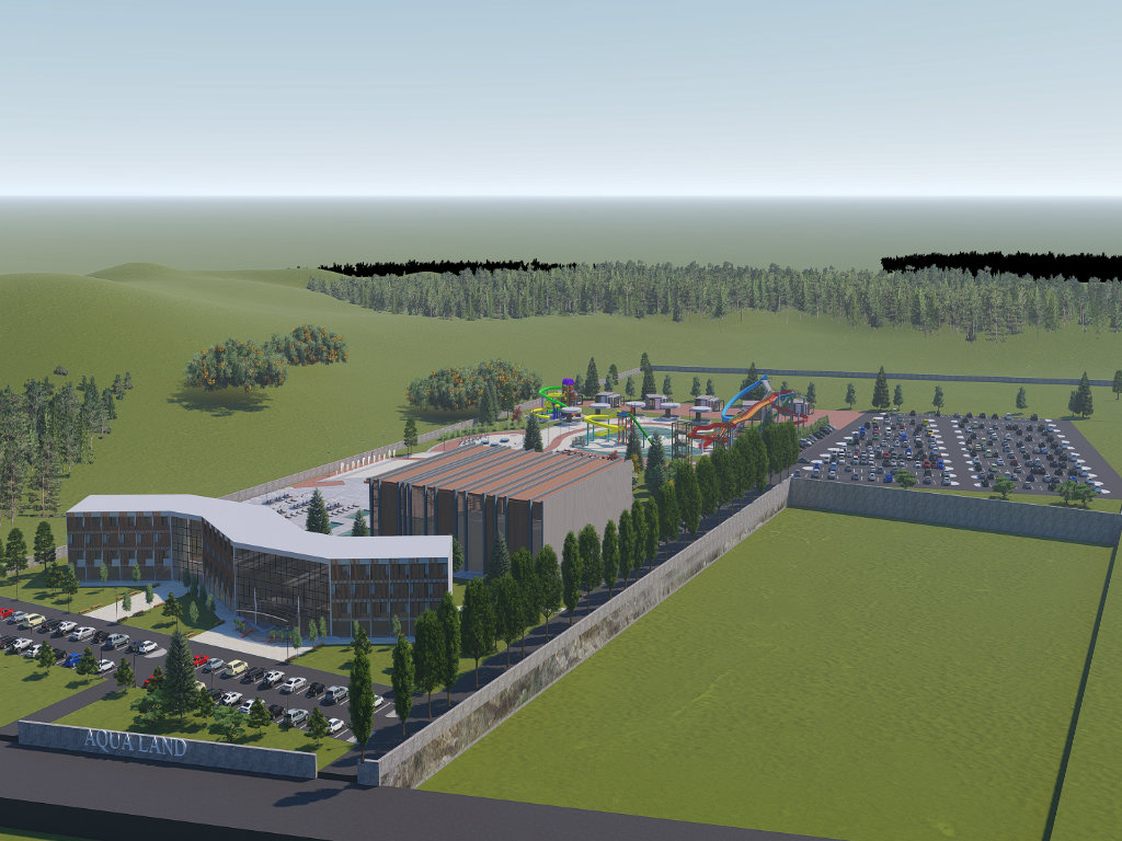 The preliminary design of the future tourist complex in Bogatic
