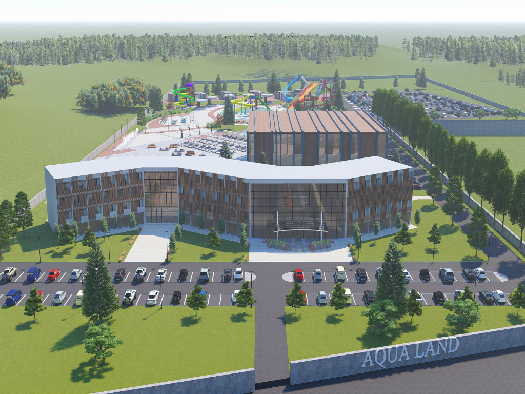 The preliminary design of the future tourist complex in Bogatic