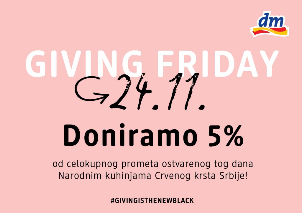 Giving Friday na Black Friday: Jedinstvena inicijativa kompanije dm i ove godine menja značenje Crnog petka