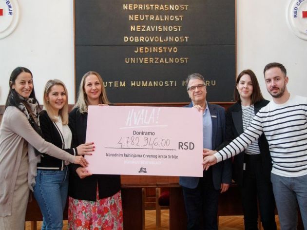 Traditional Giving Friday at dm: Donating More Than RSD 4.7 Million to National Kitchens of the Red Cross of Serbia on Black Friday