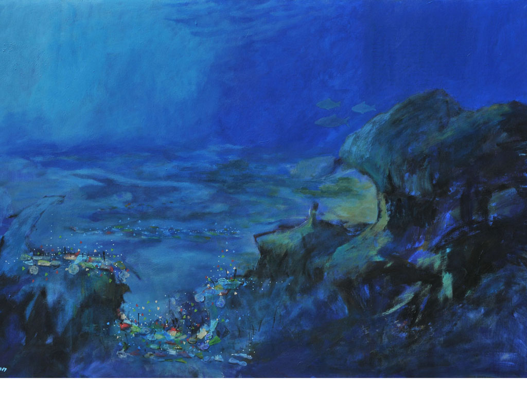 Slika Dragana Bartule "Plava grobnica" na izložbi u "Guarneriusu" 9. maja