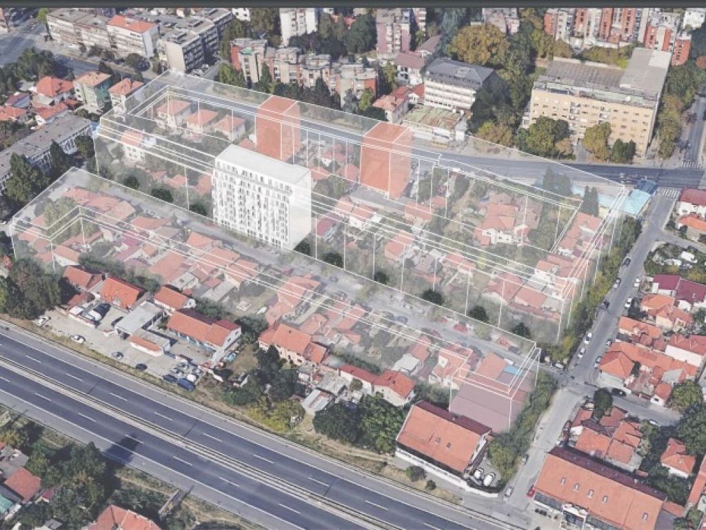 Na Dušanovcu će se graditi stambeno-poslovni kompleks od tri zgrade sa po 16 stanova i podzemnim garažama u dva nivoa (FOTO)