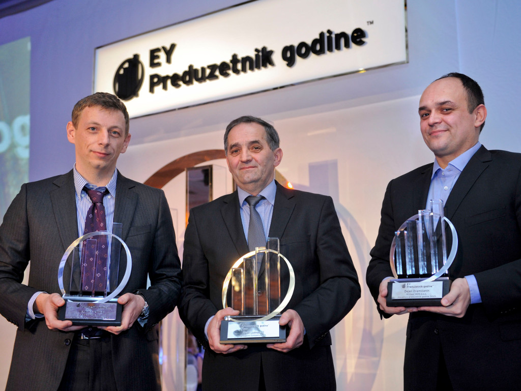 Sa dodele nagrade za "EY preduzetnika 2013. godine
