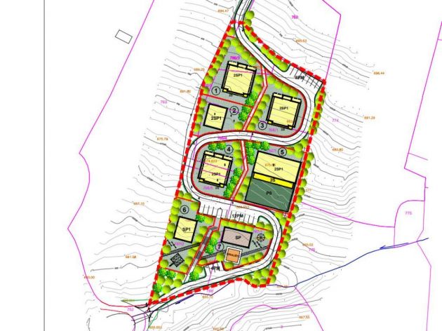 Regulacionim planom novog stambenog naselja Green building resort na Poljinama predviđena gradnja šest stambenih objekata