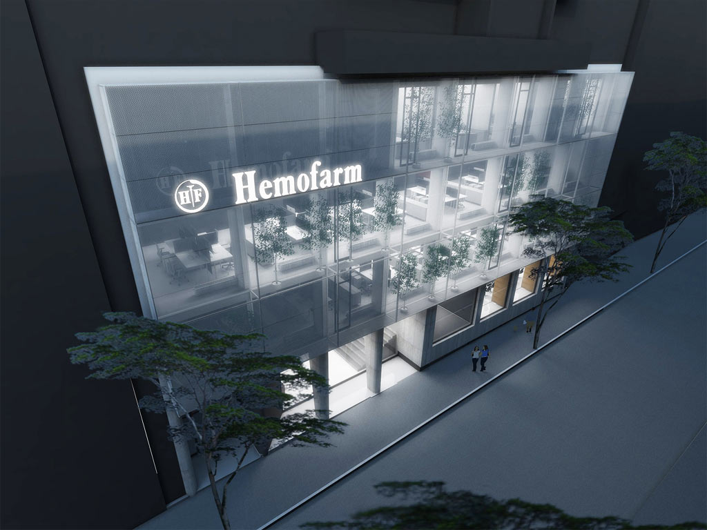 Winner of the architectural competition for the reconstruction and arrangement of the interior of the Hemofarm business center in Belgrade announced