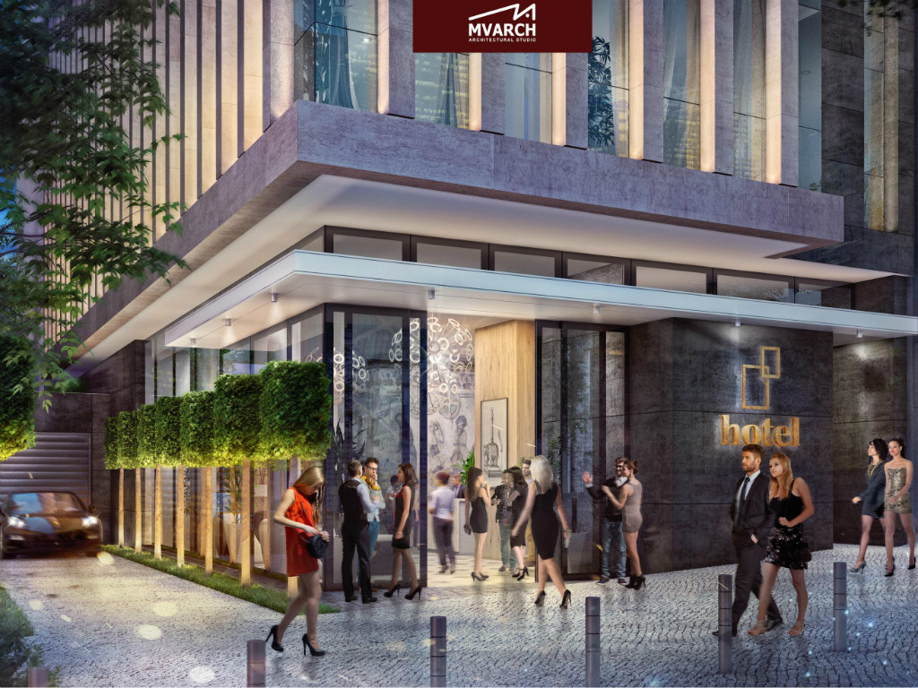 Wie das zukünftige Hotel in der Jug Bogdanova Straßen Nr. 20 aussehen wird