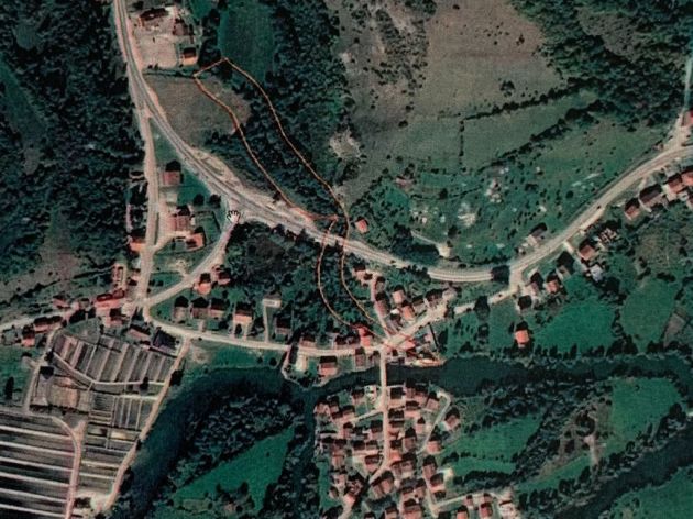 Obuhvat eksproprijacije na Google Earth podlozi