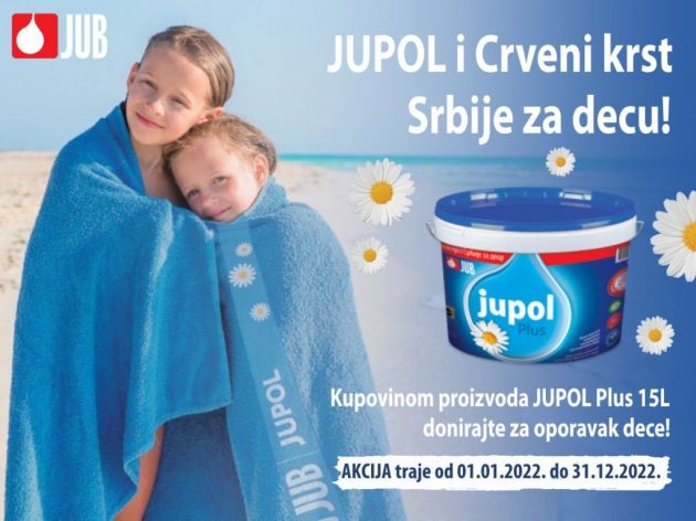 Kompanija JUB i brend JUPOL kontinuirano doniraju sredstva za pomoć deci iz socijalno ugroženih sredina