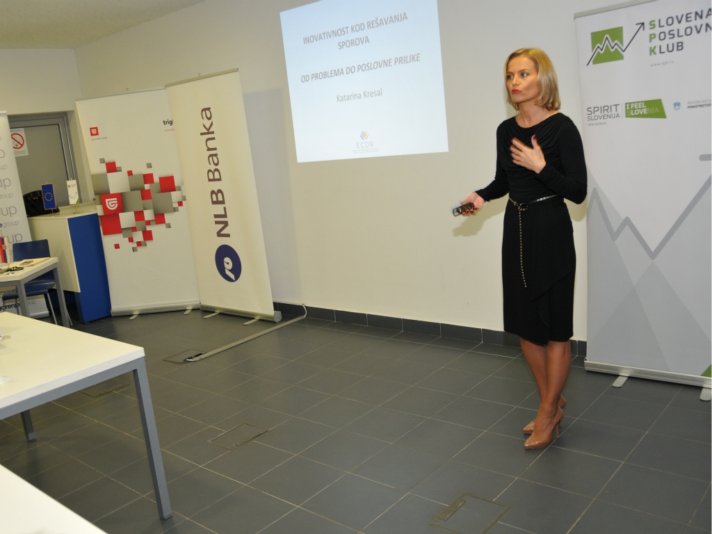 Sa prezentacije ECDR u Slovenačkom poslovnom klubu