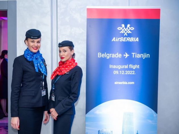 Uvedena nova avionska linija Beograd-Tjenđin - Direktno od Srbije do Kine