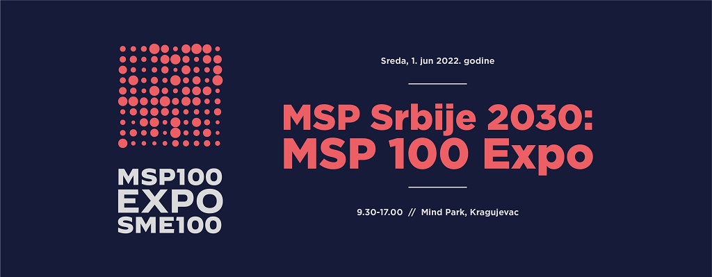 MSP Srbije 2030: MSP 100 Expo - Konferencija-izložba o doprinosu srpskih MSP održivom razvoju i daljim mogućnostima