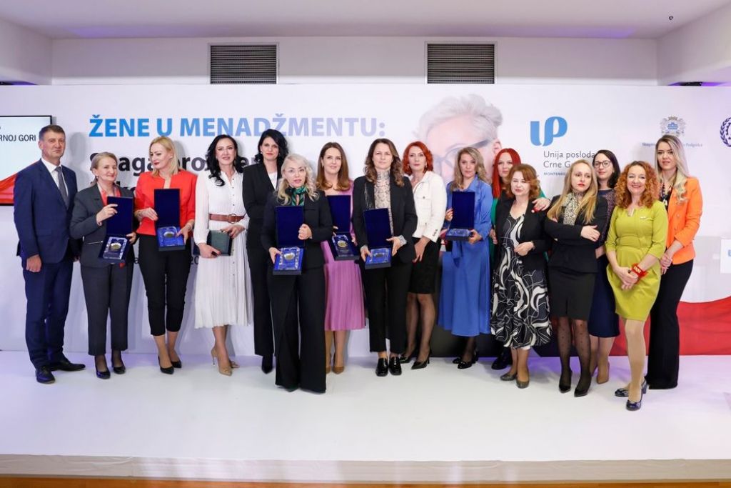 Veoma važno javno promovisati uspješne žene - Dodijeljena nagrade UPCG "NAJ menadžerke u Crnoj Gori" za 2023.