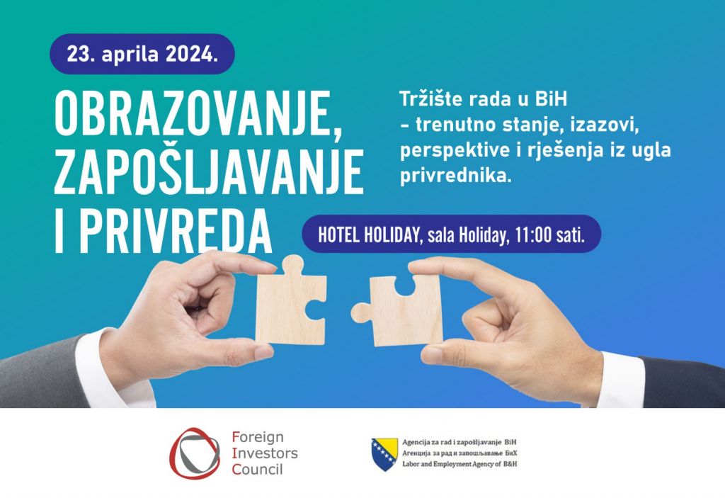 Stručna rasprava o tržištu rada 23. aprila u Sarajevu