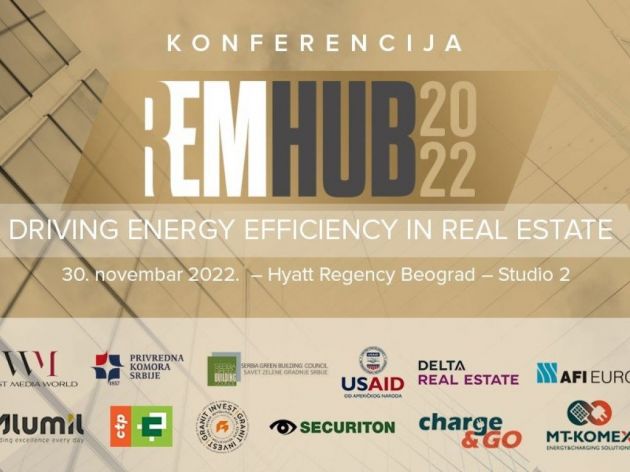 REMHUB 2022 Conference on Energy Efficiency in Real Estate Sector on November 30 in Belgrade