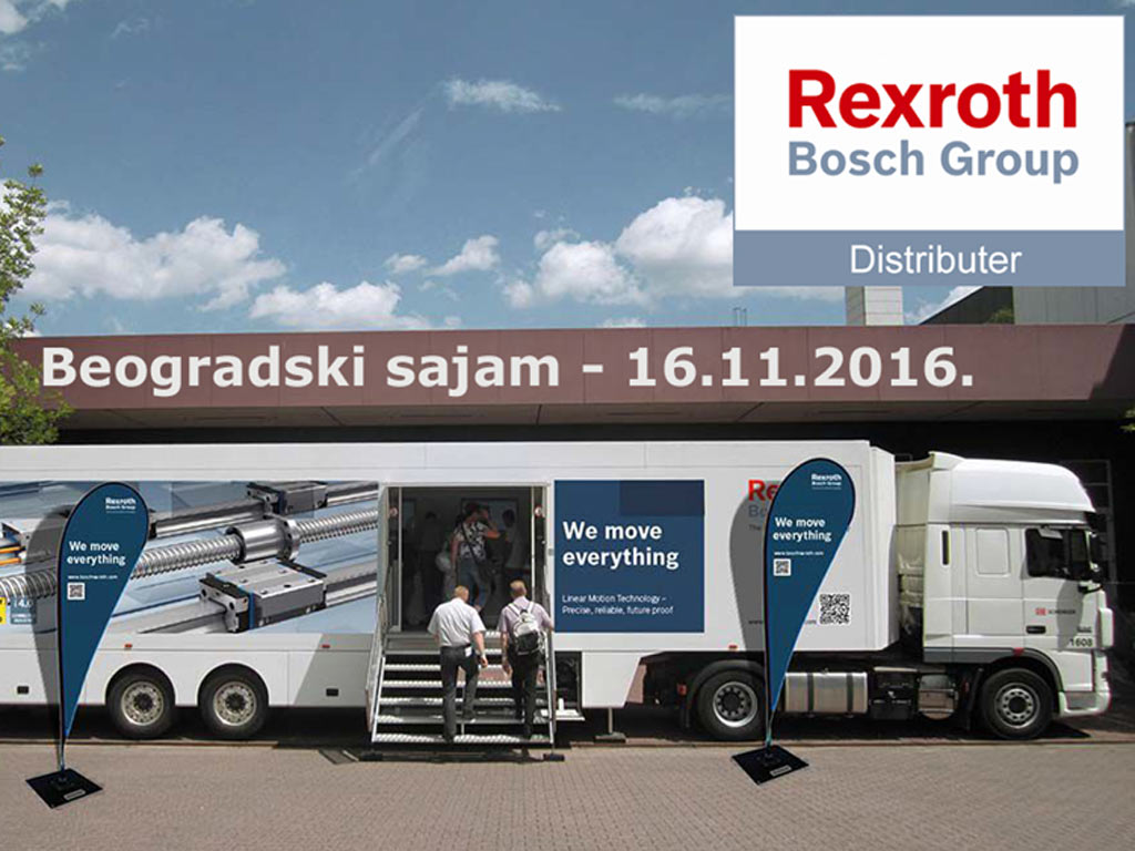 Bosch Rexroth Roadshow - Najnovija rešenja iz oblasti mehatronike stižu 16. novembra u Beograd