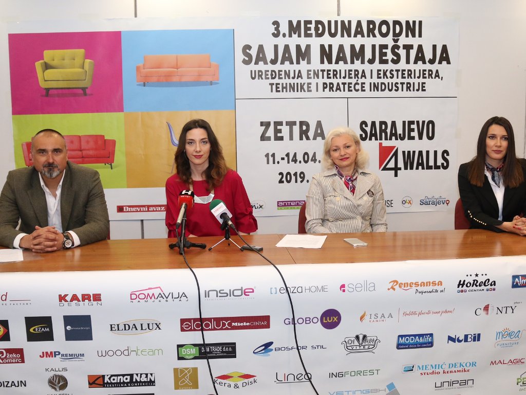 Najnoviji trendovi i inovacije u industriji namještaja na sajmu Sarajevo4Walls od 11. do 14. aprila