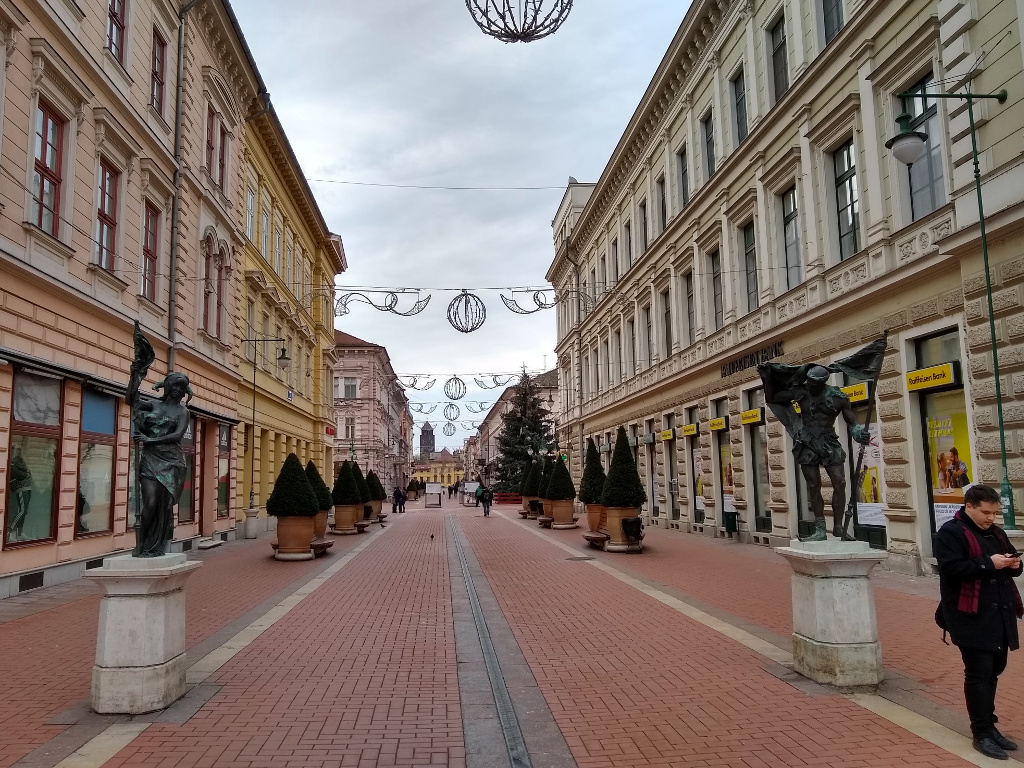 Fußgängerzone in Szeged