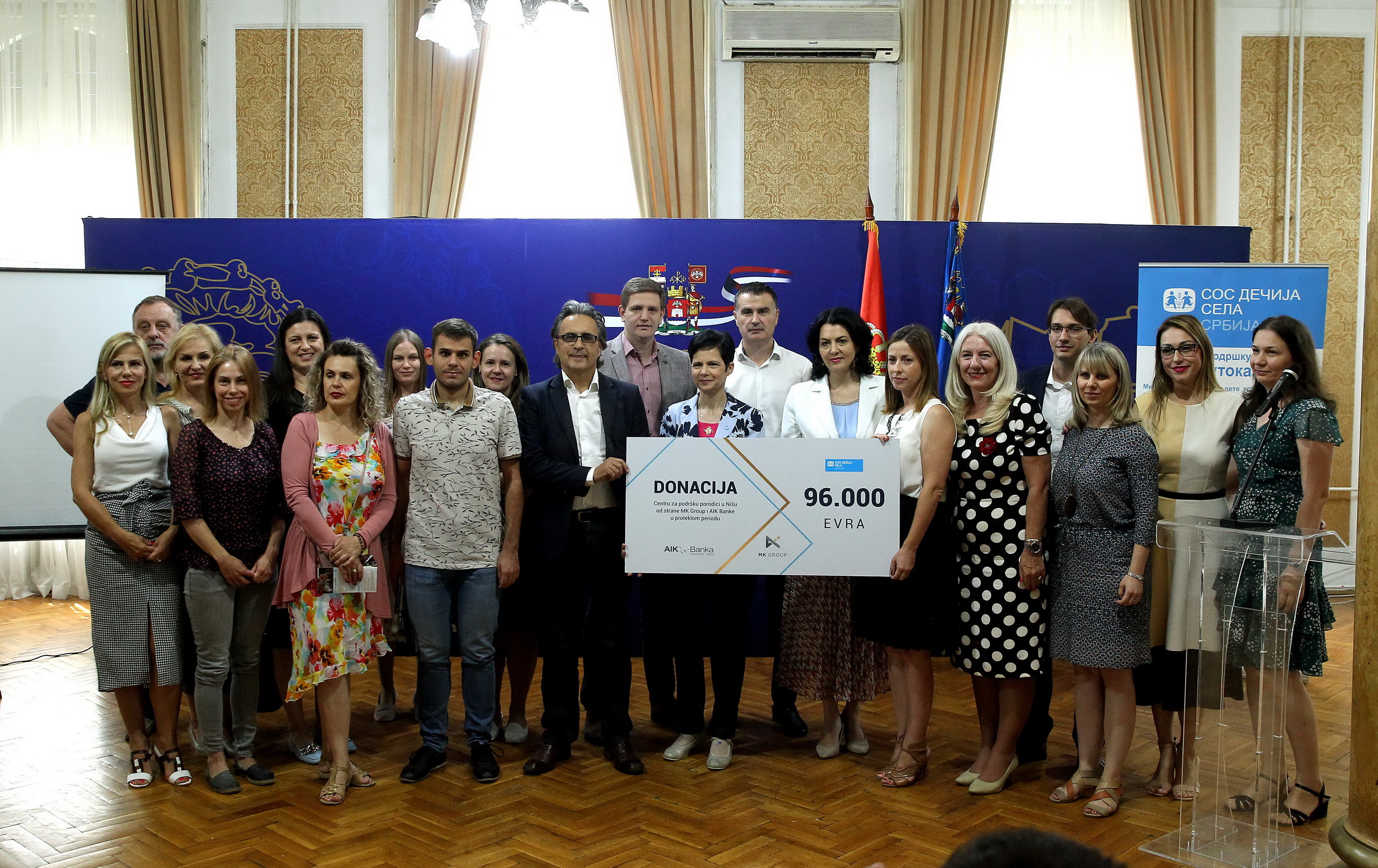MK Group i AIK Banka za tri godine donirale 96.000 EUR organizaciji SOS Dečija sela Srbija
