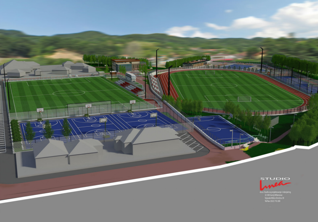 Ivanjica dobija sportski centar na 42.000 m<sup>2</sup>, raspisan tender za drugu fazu - Gradiće se stadion sa atletskom stazom, bazeni, tri košarkaška terena... (FOTO)