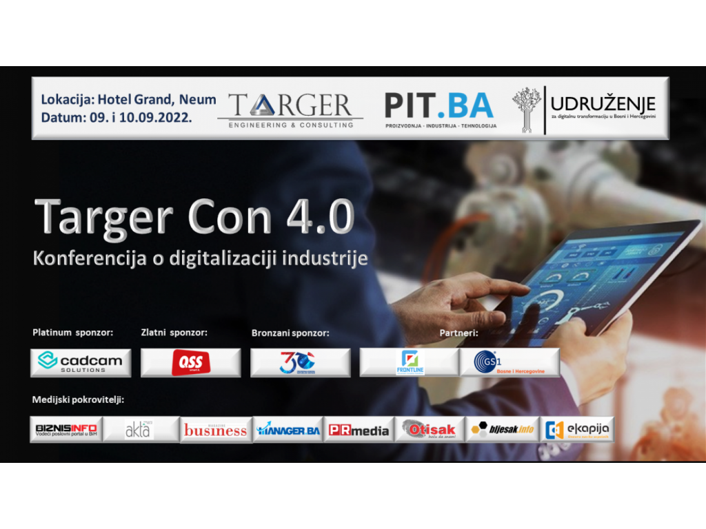 Festival digitalnih rješenja i dobrih praksi - Targer Con 4.0 konferencija 9. i 10. septembra u Neumu