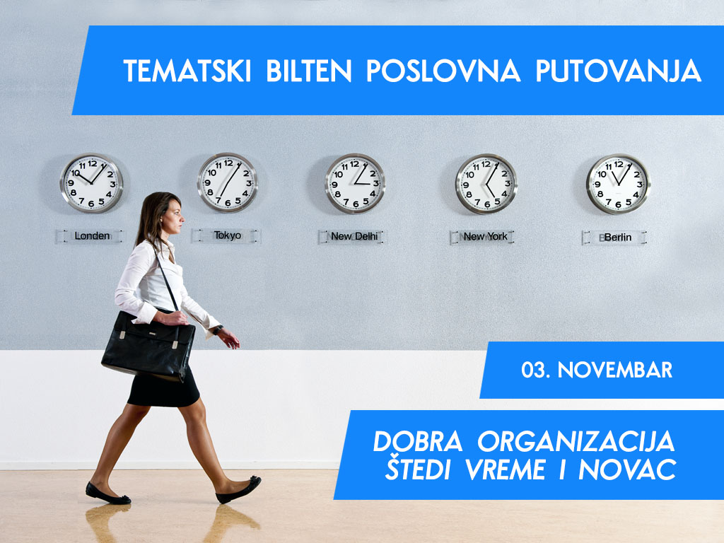 Kako efikasno organizovati poslovni put - Novi Tematski bilten "eKapije" stiže 3. novembra