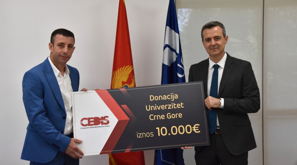 Donacija CEDIS-a Univerzitetu Crne Gore vrijedna 10.000 EUR
