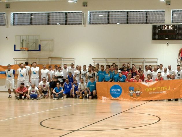 UNICEF-ov humanitarni Fer plej turnir u basketu u Beogradu - Prikupljeno 2.190.000 dinara za unapređenje mentalnog zdravlja dece i mladih