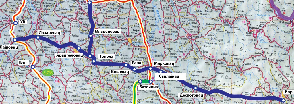 Prostorni plan područja posebne namene autoputa Vožd Karađorđe na javnom uvidu - Razmatra se deonica dužine oko 120 kilometara