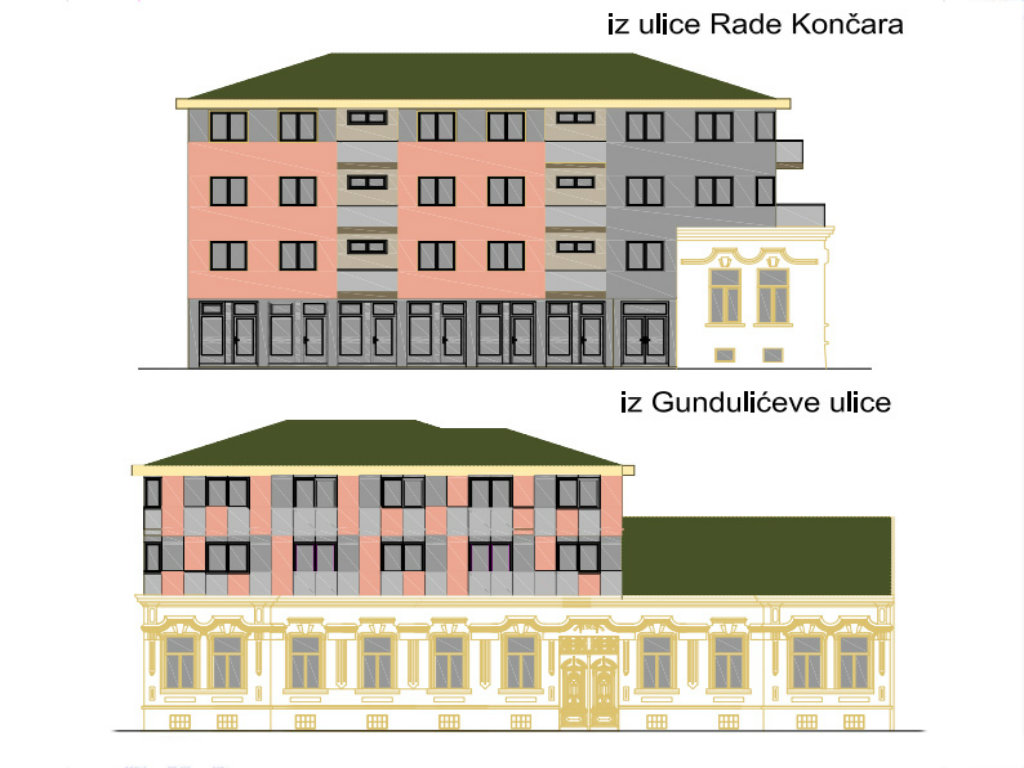 Stambeno-poslovni kompleks u Zrenjaninu -  Gradi se trospratnica s posebnom uličnom fasadom