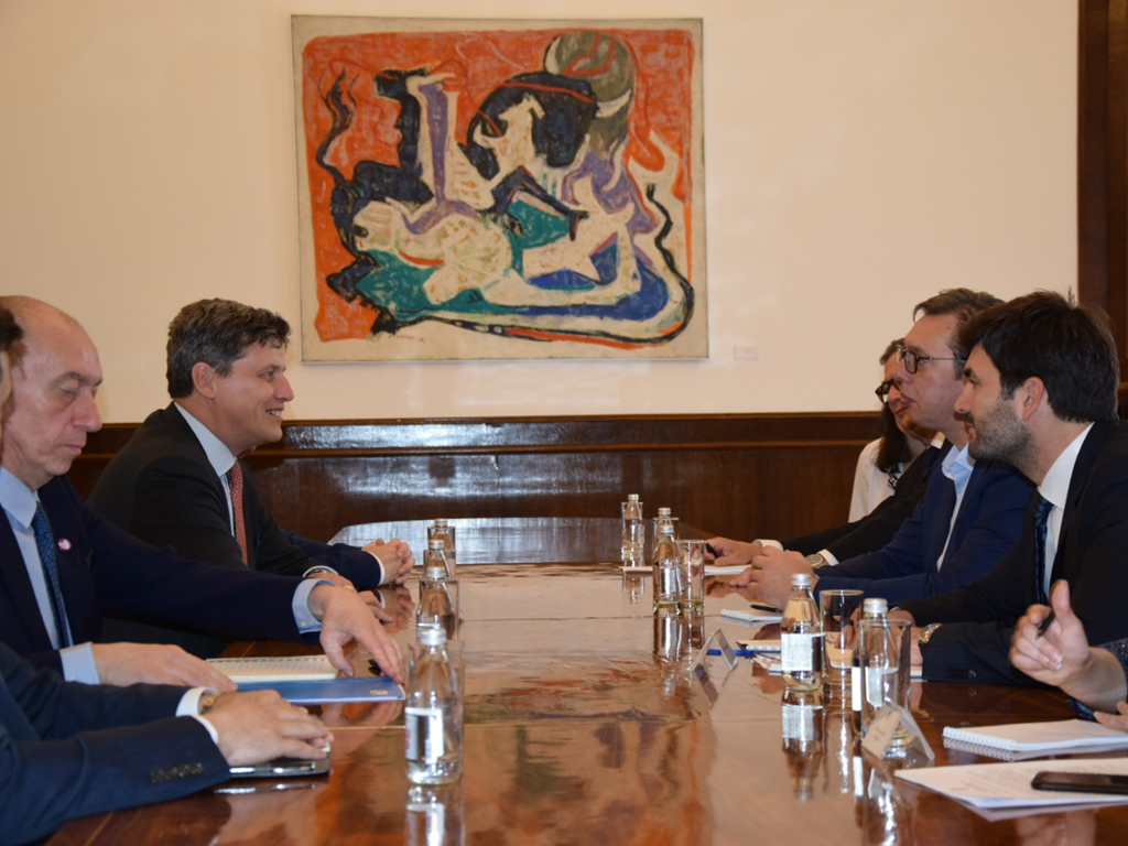 Treffen mit dem serbischen PräsidentenAleksanar Vucic