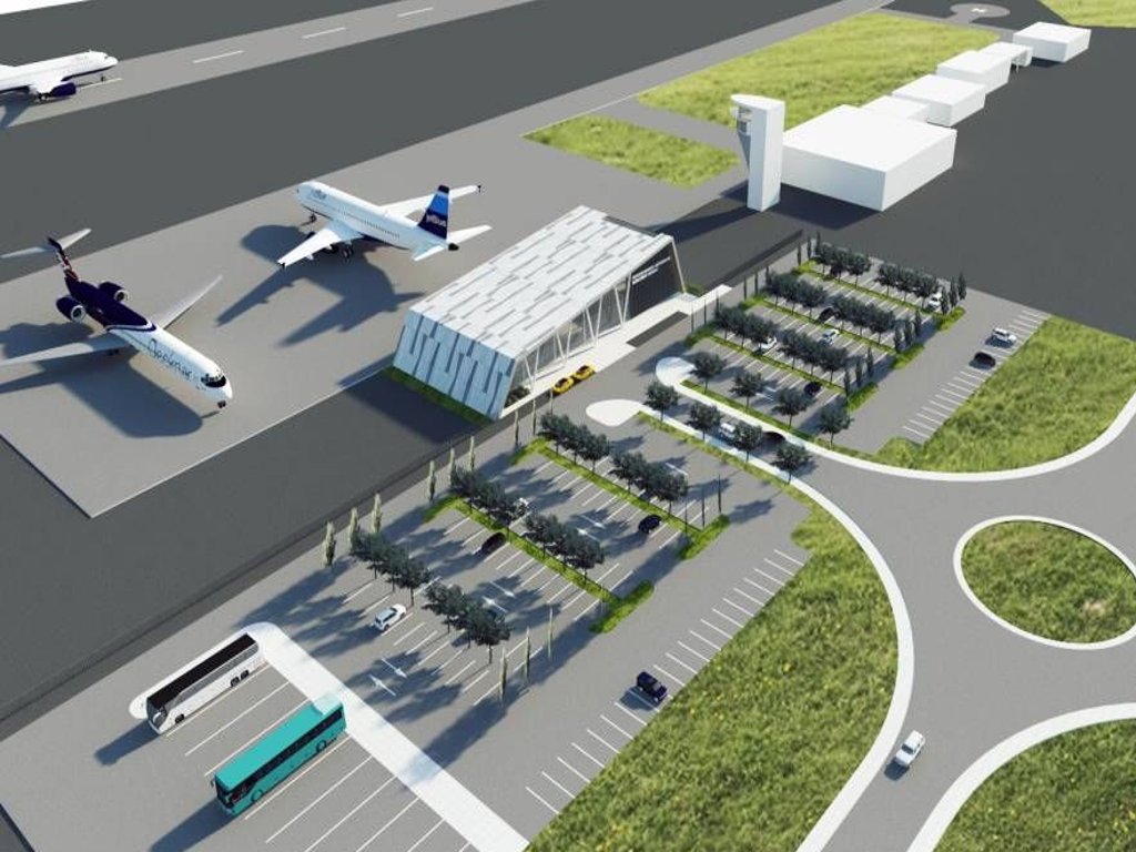 Prvonagrađeno idejno rješenje aerodroma iz decembra 2017.