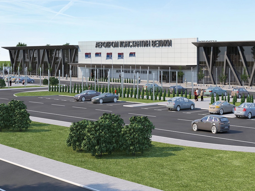The design of the new terminal building