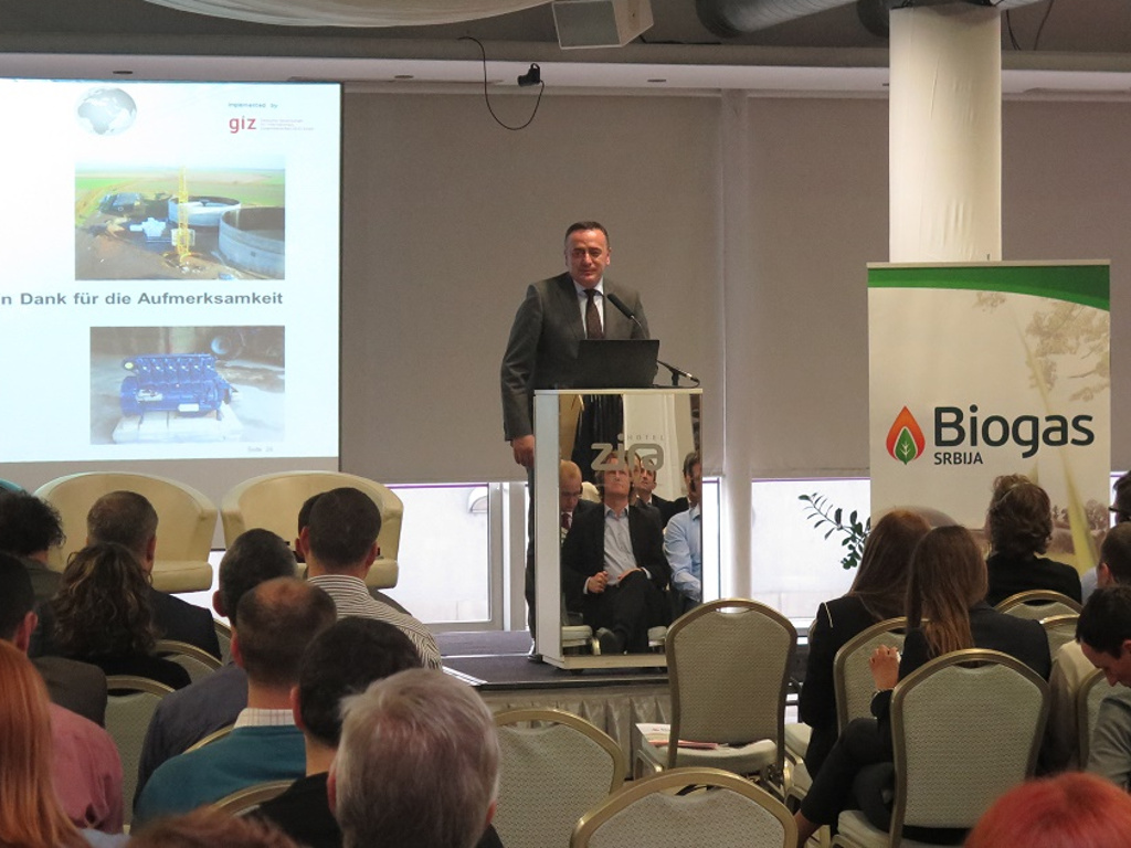Konferenz Entwicklung und Auswirkungen der Maßnahmen auf das nachhaltige Wachstum des Biogas-Sektors in Serbien