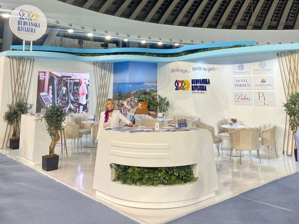 Ready for the guests – The stand of Budvanska Rivijera at the fair