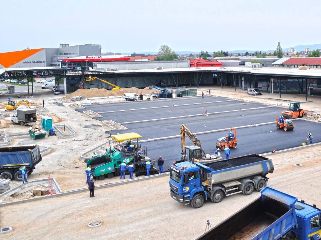 Stanje na gradilištu Centrum Retail parka, maj 2021.