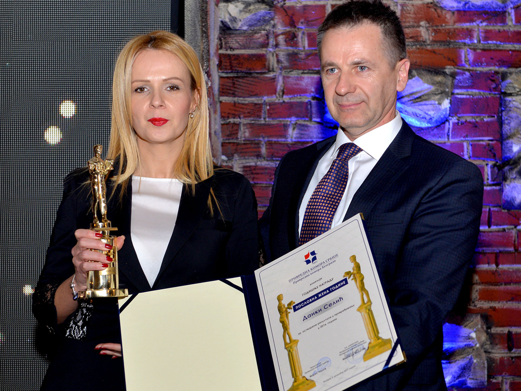 Danka Selić, direktorka Beogradskog sajma, na dodeli priznanja