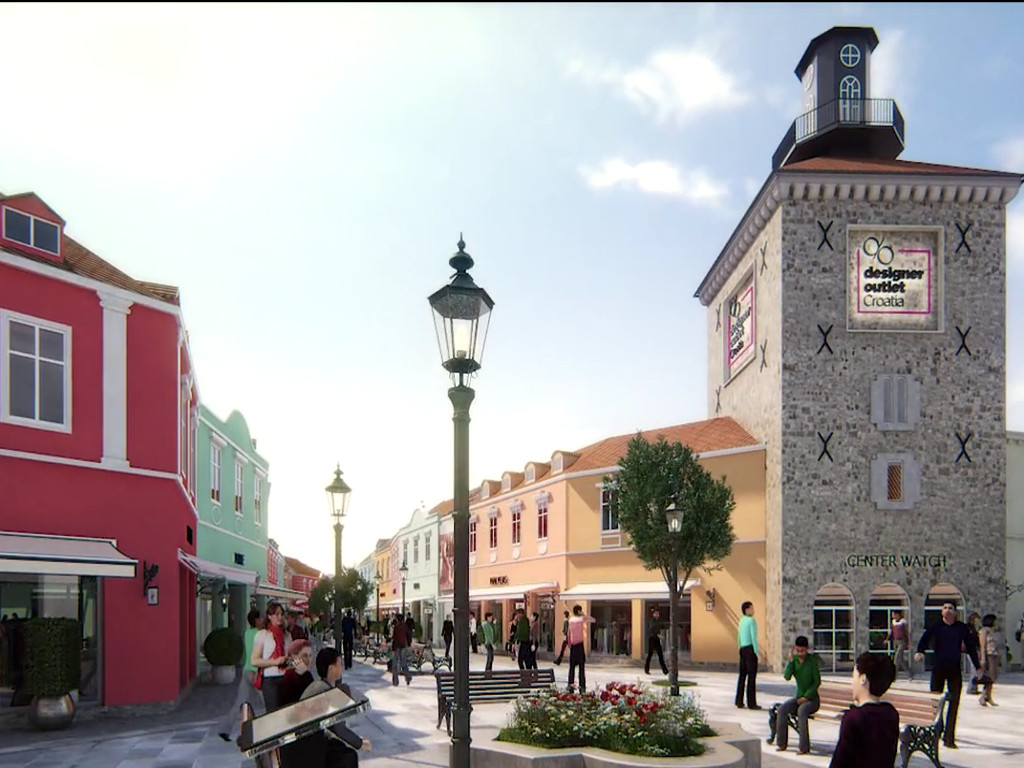 Future look of a part of Designer Outlet Croatia