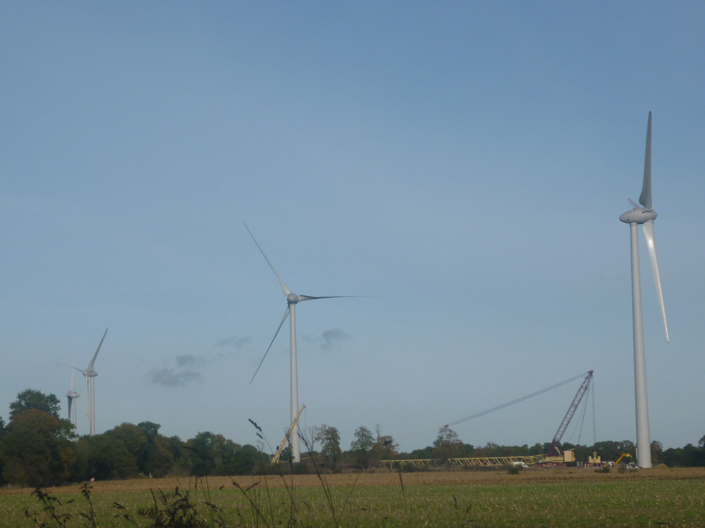 Einer der Windparks von IEL in Frankreich