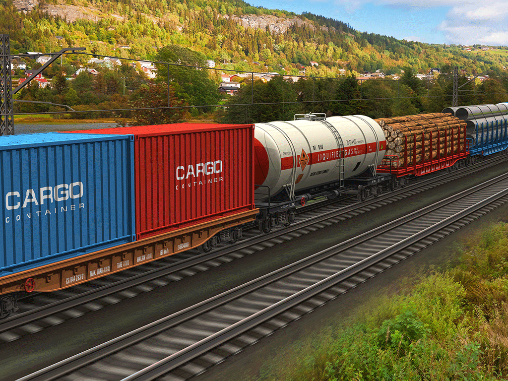 Intermodal transport is one of the most common types of transport