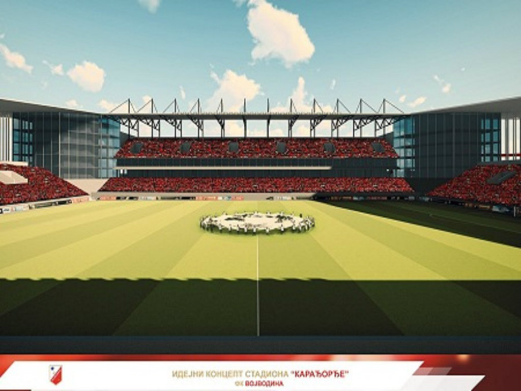 The previously presented project of the Novi Sad stadium