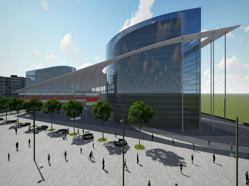 Projektovani izgled stadiona "Karađorđe" u Novom Sadu