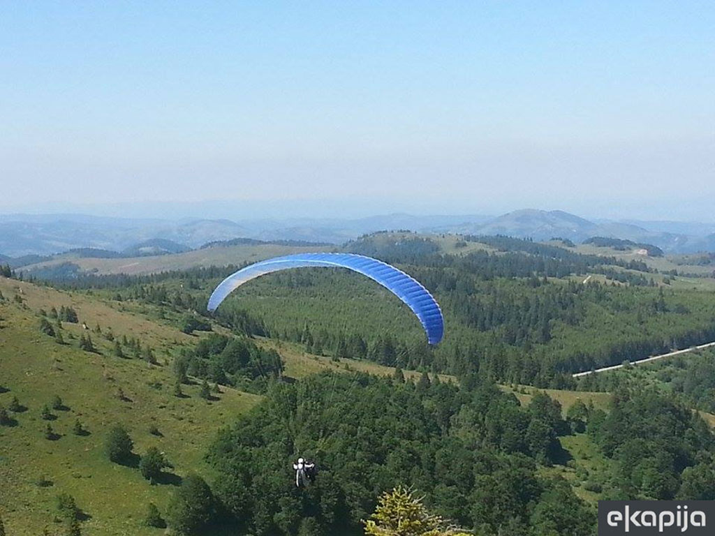 Paragliding on Kopaonik