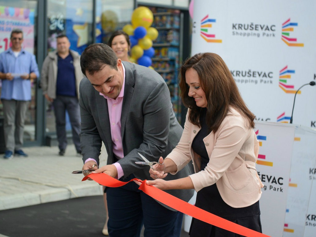 The ribbon-cutting ceremony