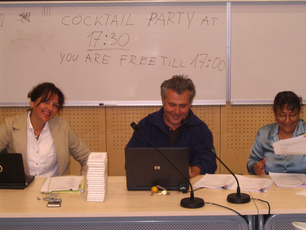 with Miomir Knezevic and Smadar Cohen at the Summer School in Piran in 2009