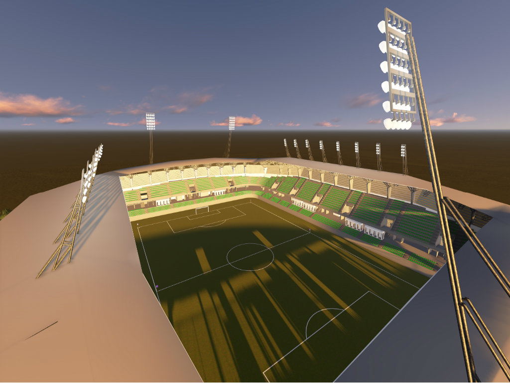 Das zukünftige Aussehen des Fußballplatzes in Loznica